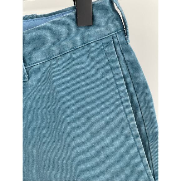 J Crew Shorts Chino Men's Size 30 Blue Green Flat Front 9" Inseam - Picture 12 of 12